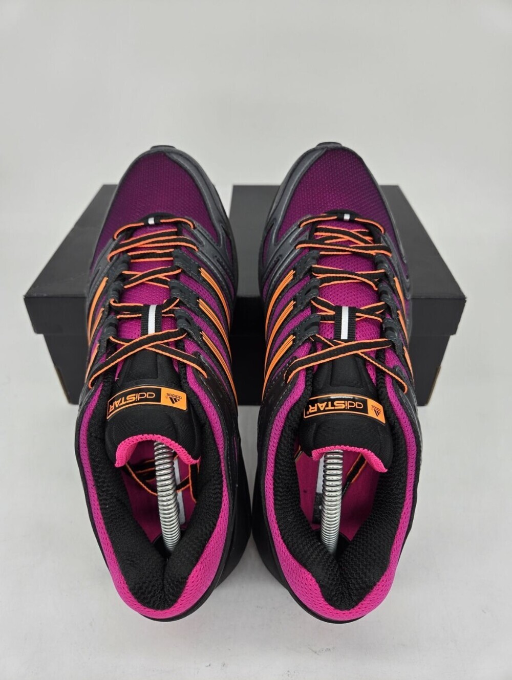 adidas Men's Adistar Control 5 KI8592 Core Black Purple Orange Shoes Size 9.5 - Picture 5 of 8